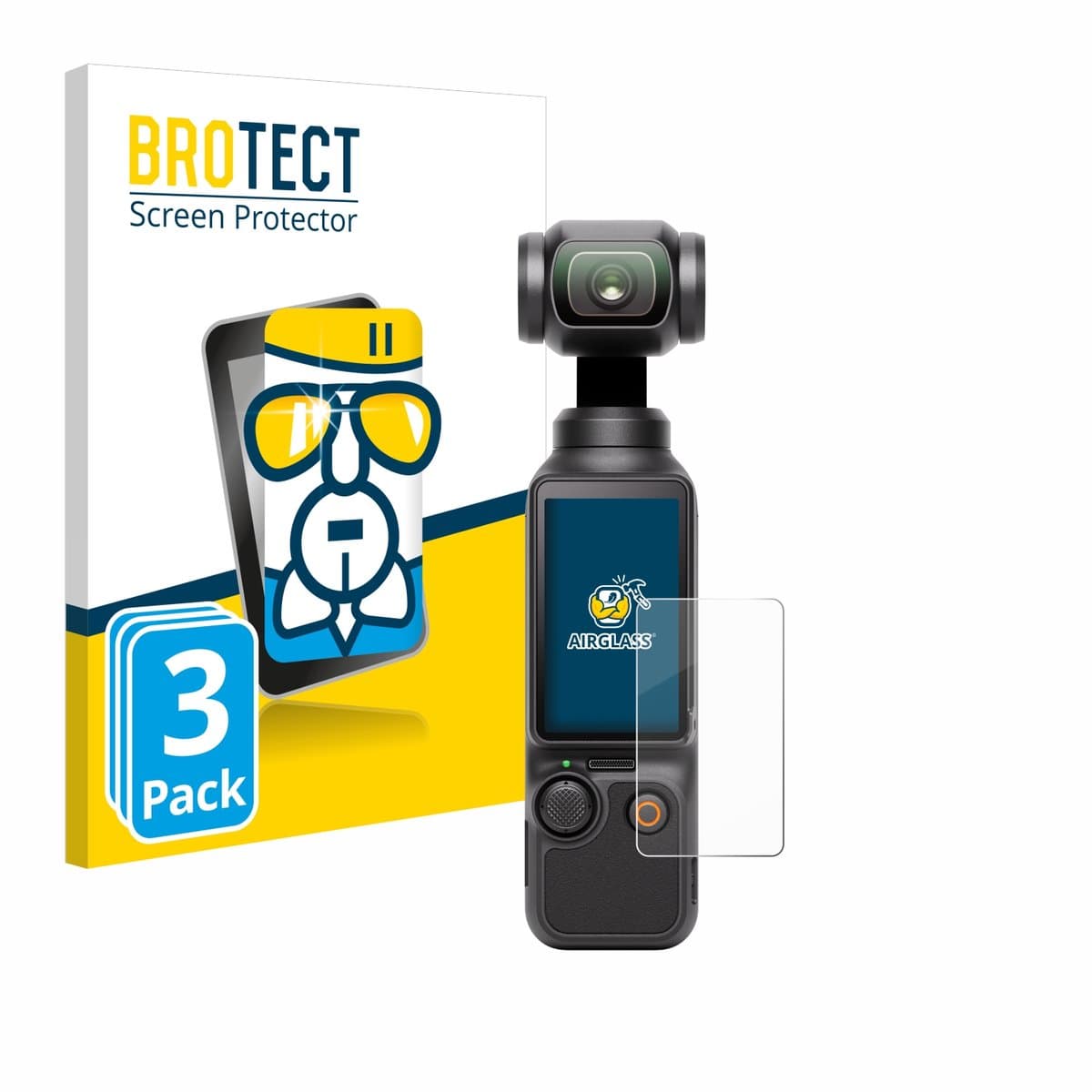 Screenprotector 3 Stuks voor DJI Osmo Pocket 3 Beschermglas transparant