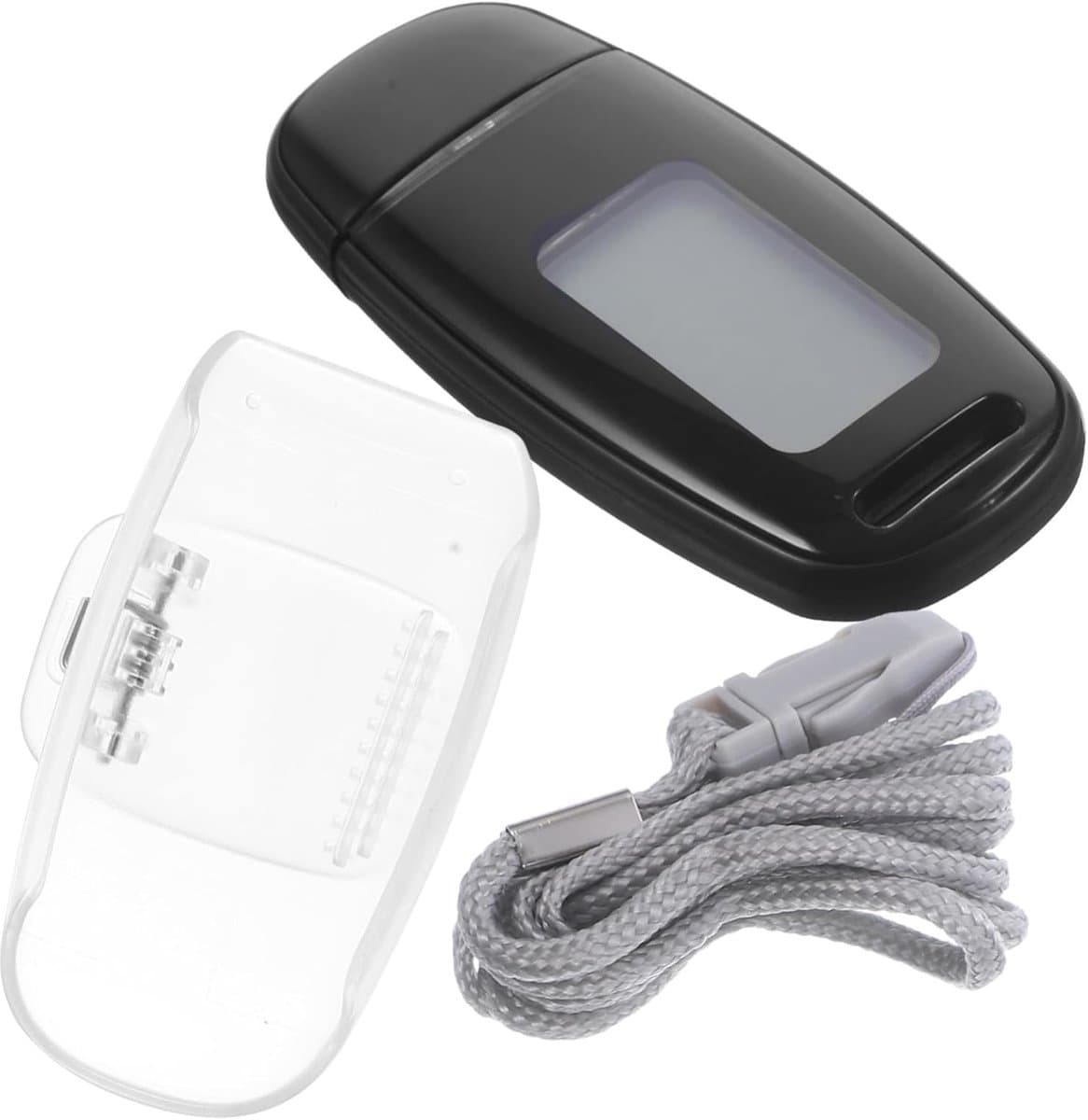 Oplaadbare Stappenteller - Fitness Tracker - Dagelijkse Activiteiten - Professionele Sensor - 7.5x4.2x2.5cm - Zwart