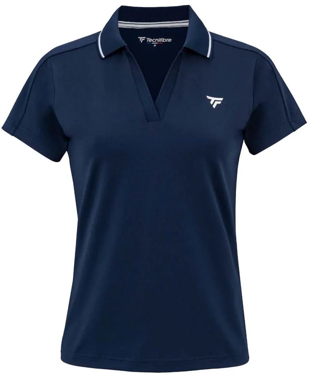 Tecnifibre Team Tech Korte Mouw Poloshirt Blauw XL Vrouw