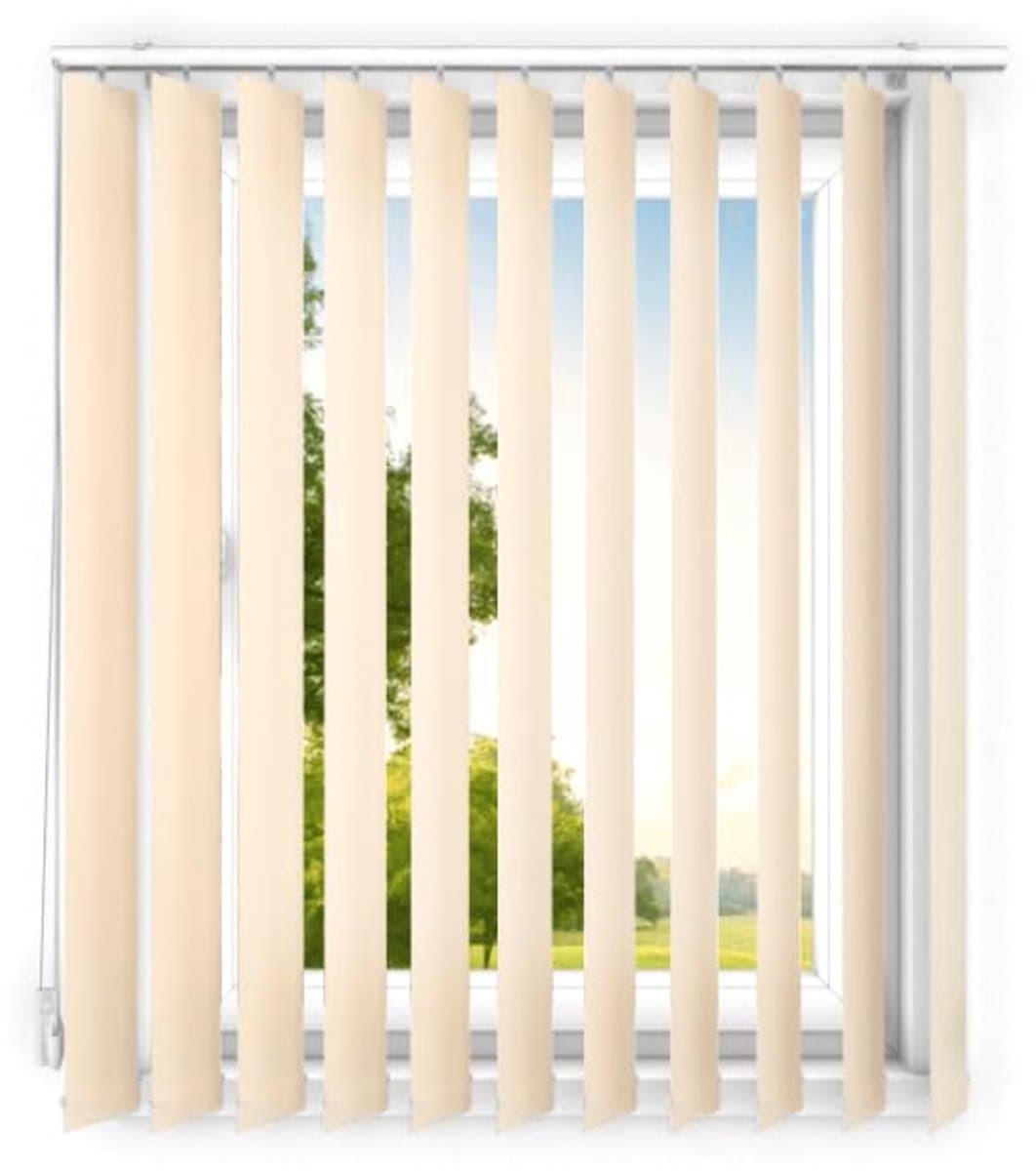time4blinds - verticale lamellen - lamellen voor kantoorwerkplekken en voor thuis - Slaapkamer Jaloezieën - Keuken Jaloezieën - 80x150 cm - Abrikoos