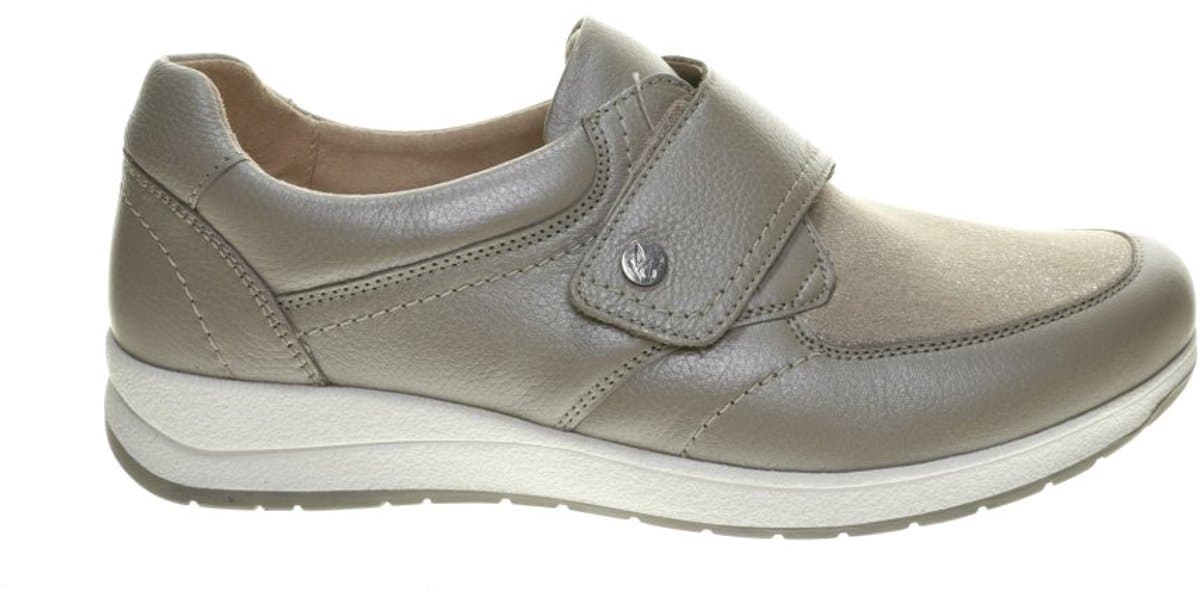 Dames Velcro Comfortschoenen Taupe maat 42