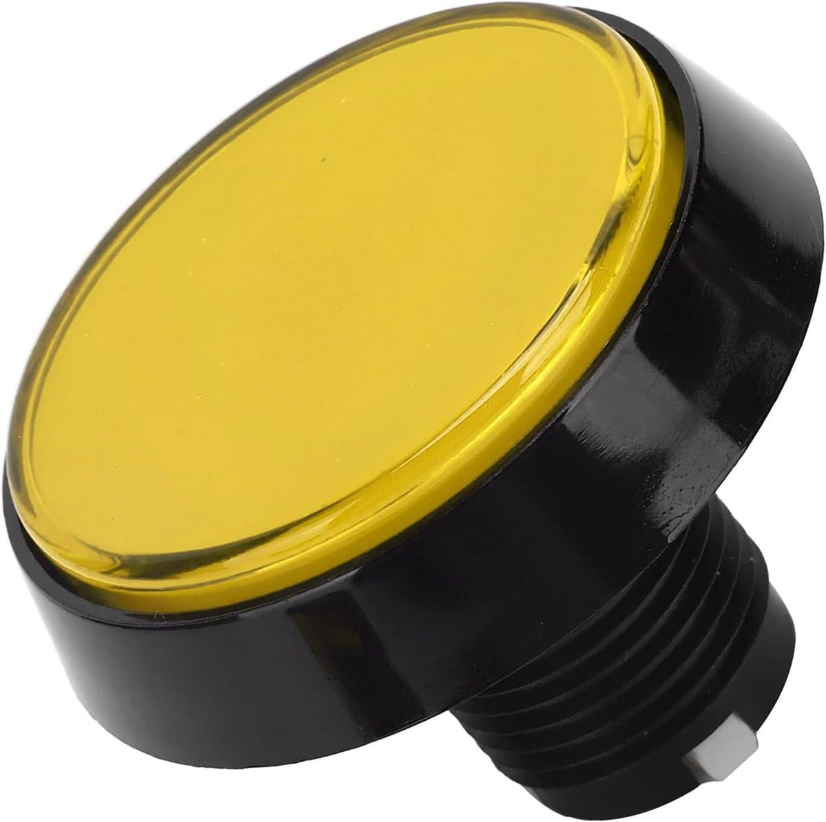 Drukknop met LED - Grote Ronde Knop - Gameconsole Bediening - Verlichte Tactiele Feedback - 60 mm Diameter - Geel