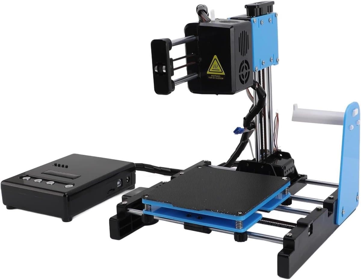 3D Printer – 3D-printer – Mini 3D-printer – 3D Drucker – 3D Printmachine – Compact Formaat 100x100x100 mm – Snelheid 10-40 mm/s Met PLA Filament