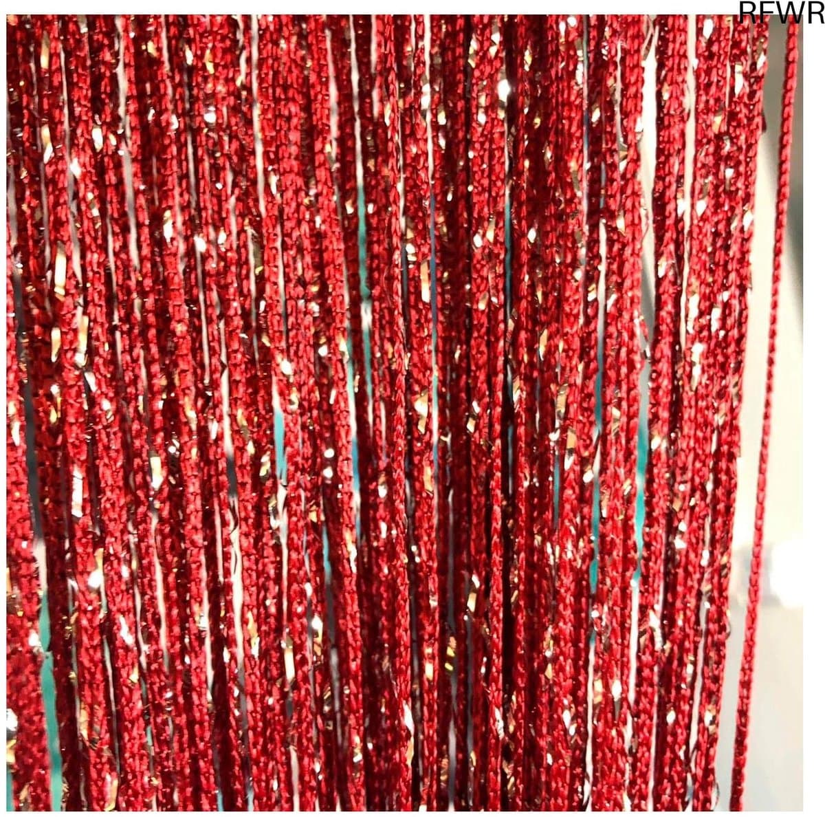 RFWR® Set van 2 Kristallen Kralengordijnen 100 x 200 cm voor Deuren en Raamdecoratie