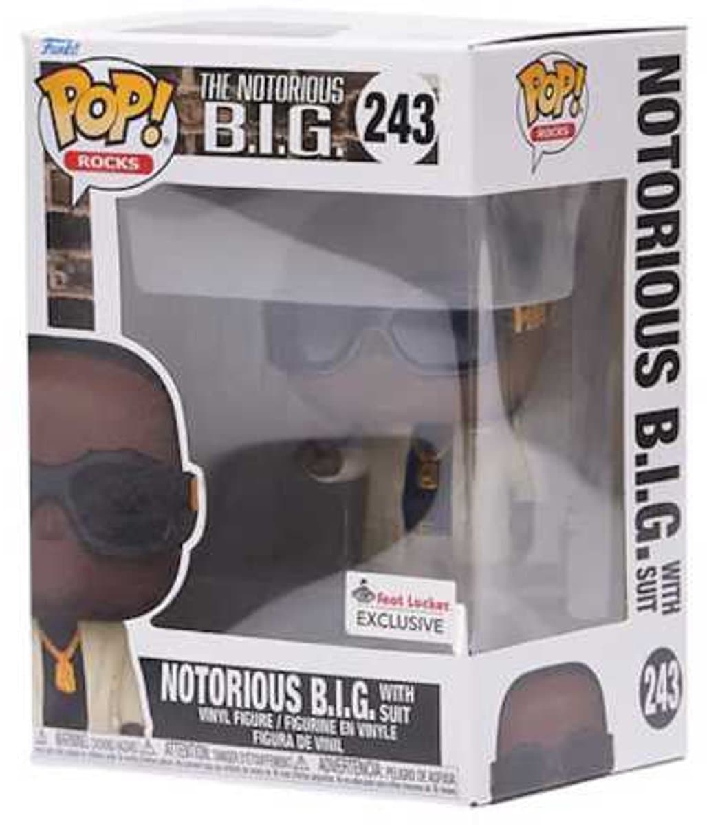 Funko PoP! The Notorious B.I.G. with Suit #243 - US Exclusive Special edition metallic look