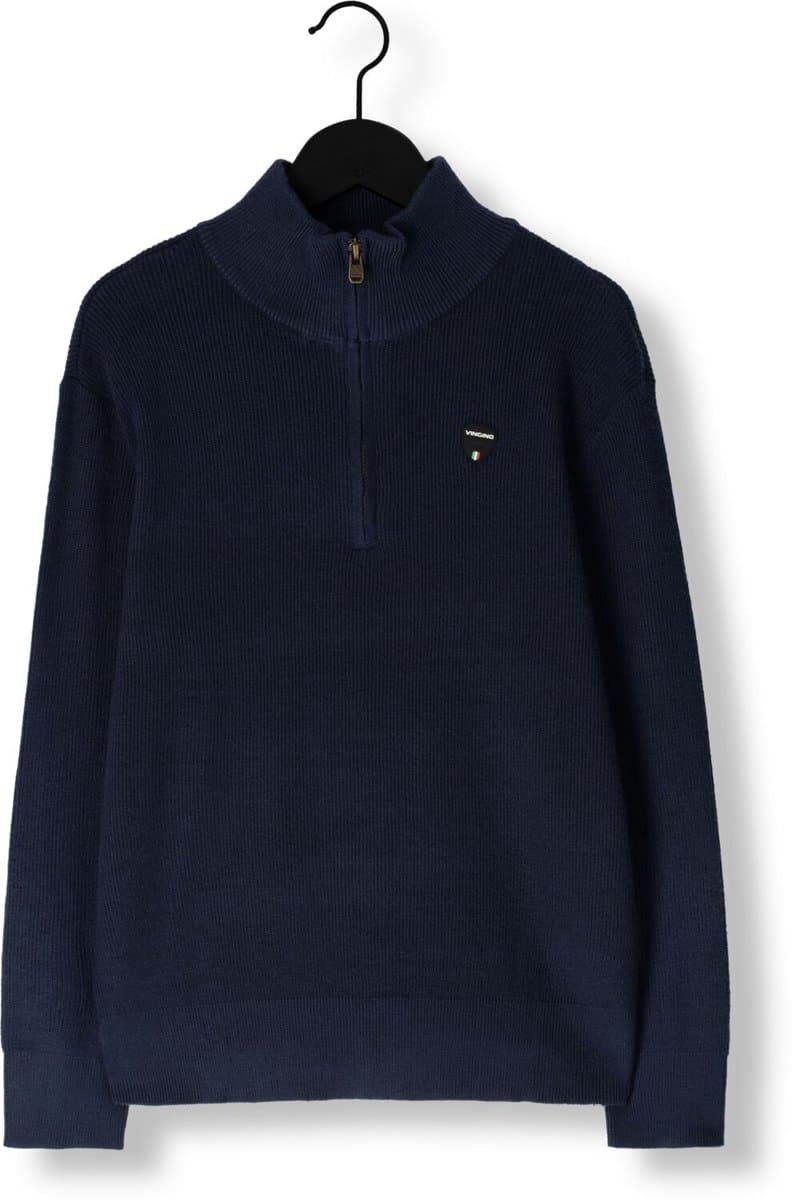Vingino Knit-half-zip Jongens Trui - Maat 152 - Dark Blue