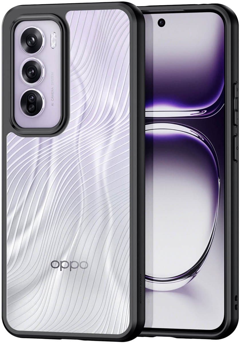 Dux Ducis - Telefoon hoesje geschikt voor de Oppo Reno 12 Pro - Back Cover - Aimo Series - Zwart