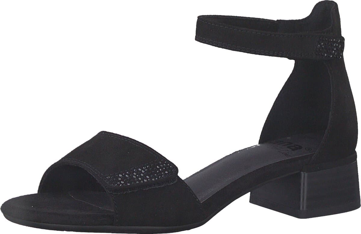 Jana Dames Sandalette - 28261-001 Zwart - Wijdte H - Maat 38