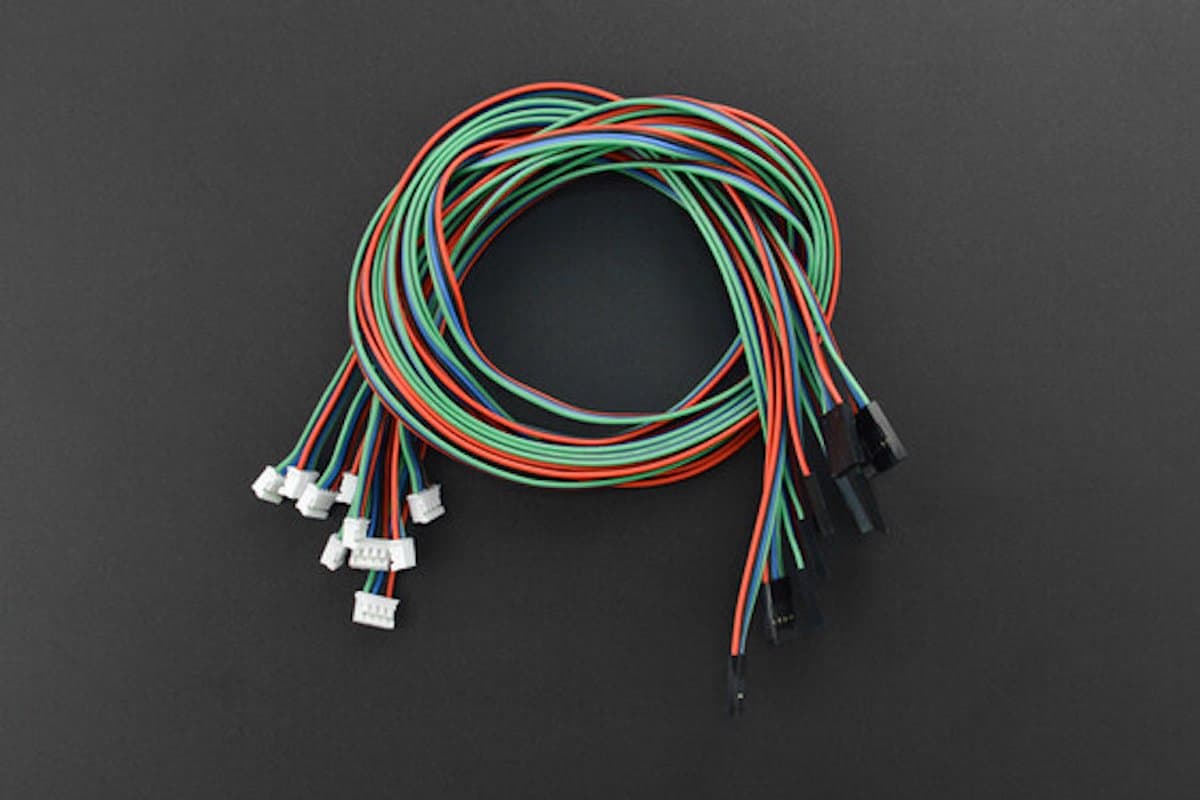Gravity: 4-pins PH2.0 naar DuPont Female connector kabelpakket (50 cm) 10 stuks FIT0773