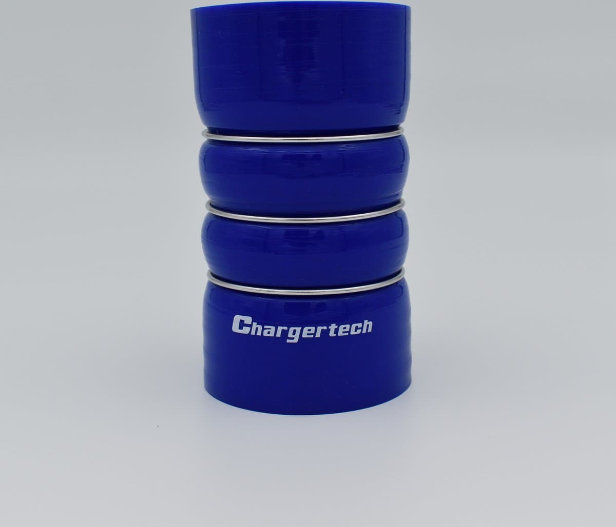 Dubbele balg koppelstukken silicone - Blauw, 60mm