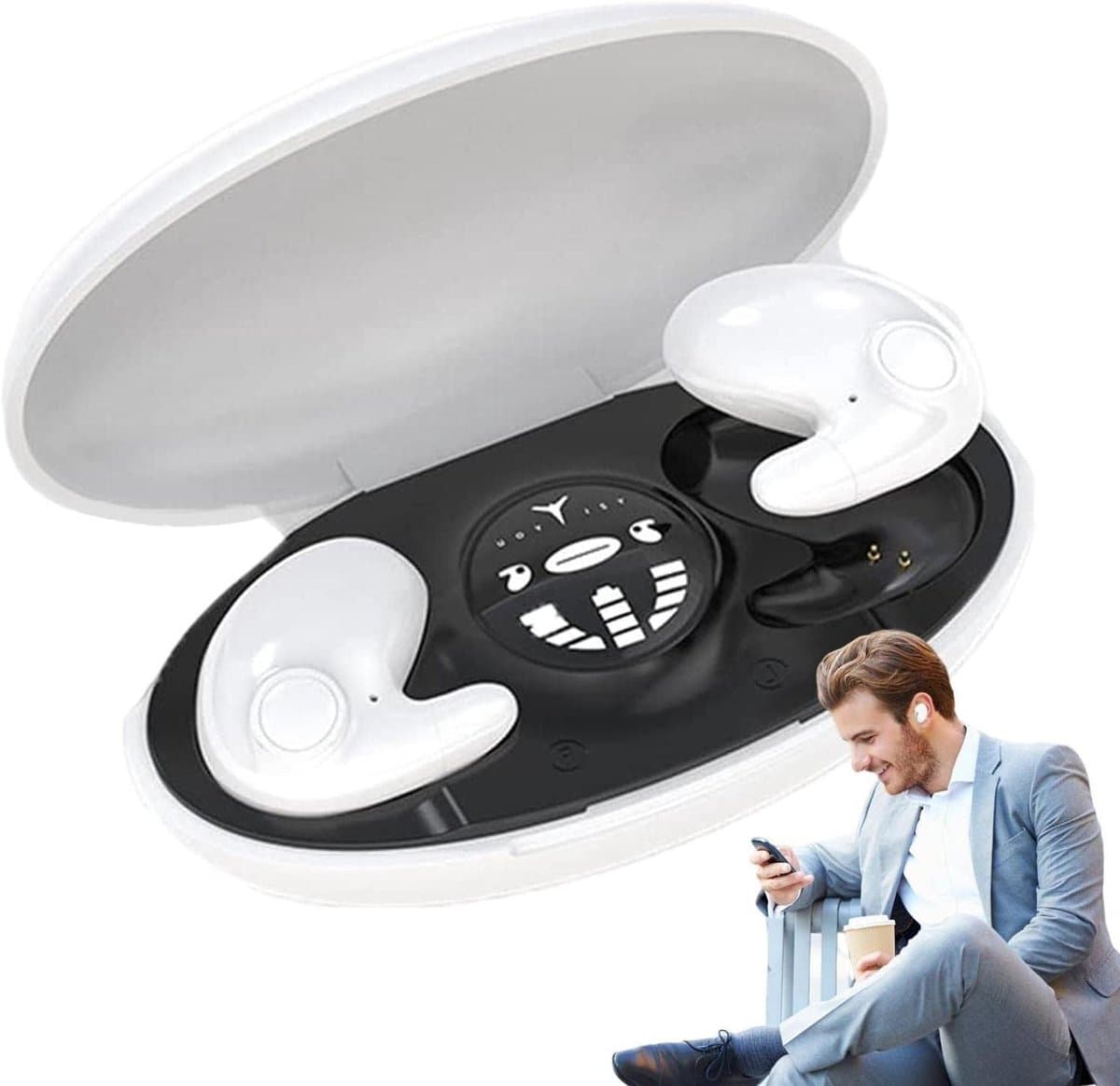 Sleep Wireless Earbuds, Blue-tooth Sleep Headphones In The Ear, Noise Blocking Wireless Earbuds, IPX5 Waterproof, Blue-tooth 5.3 Fast Wireless Connection, For Running Sports