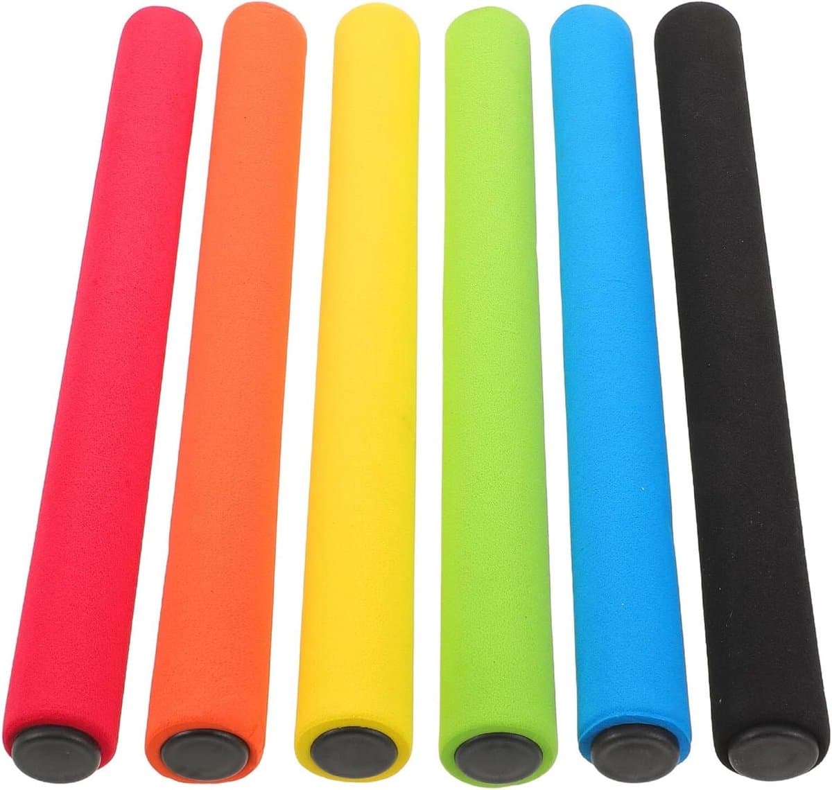Estafettestokken - Racebatons Hardloopstokken - Sporttraining - Ergonomische Spons Griend - 6 Stuks - Diverse kleuren