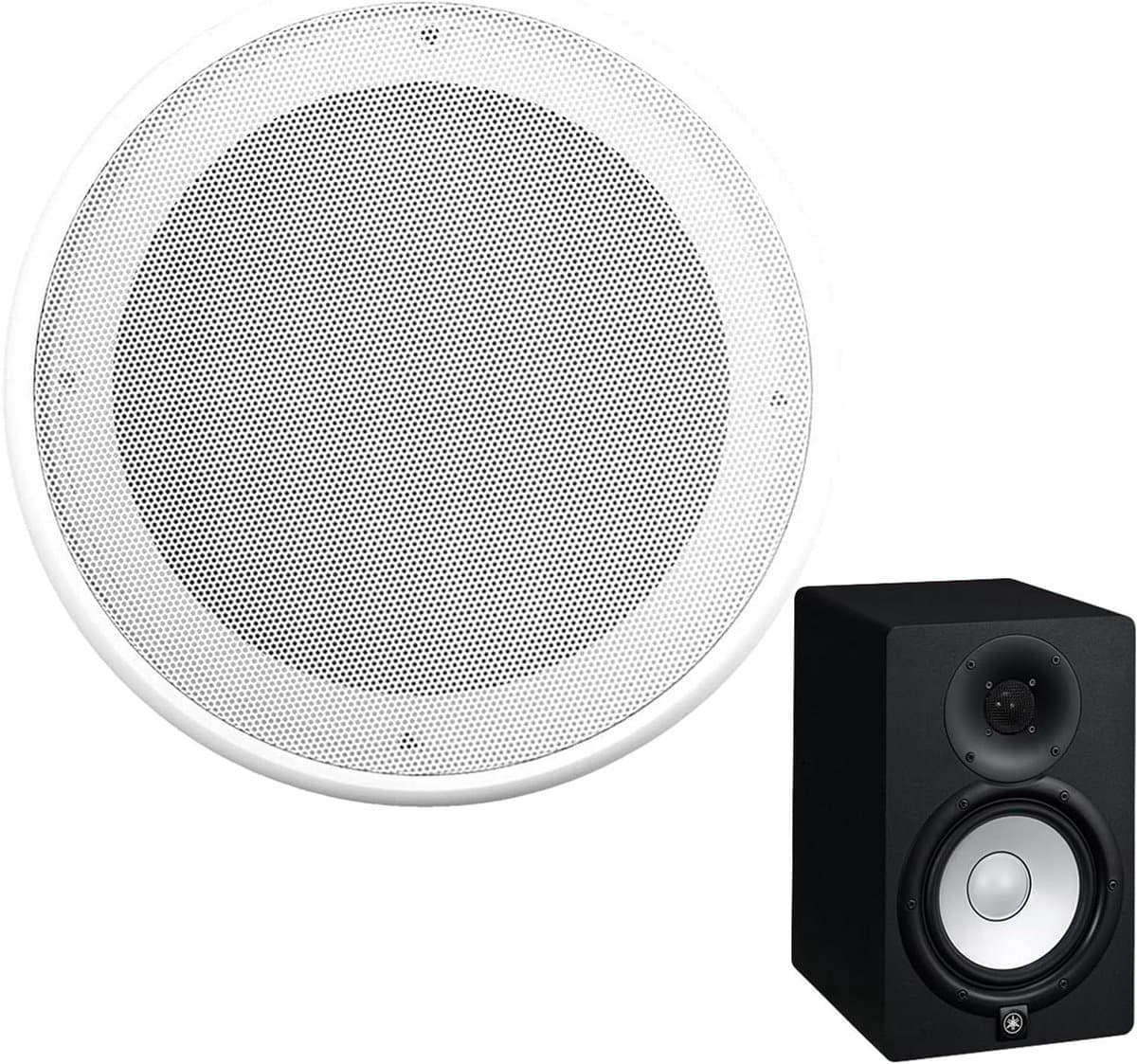 Luidsprekerrooster - Afdekking audio Netafdekking - Auto audio verbeteren - Stof- en deeltjesblokkering - 10 cm - Wit