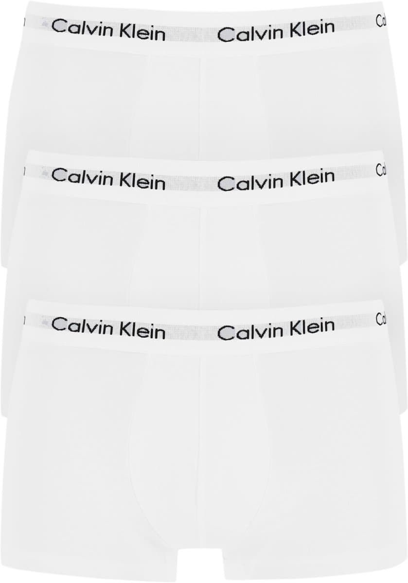 Calvin Klein 3-pack lage taille boxershorts - Icon Cotton Stretch - wit 3XL