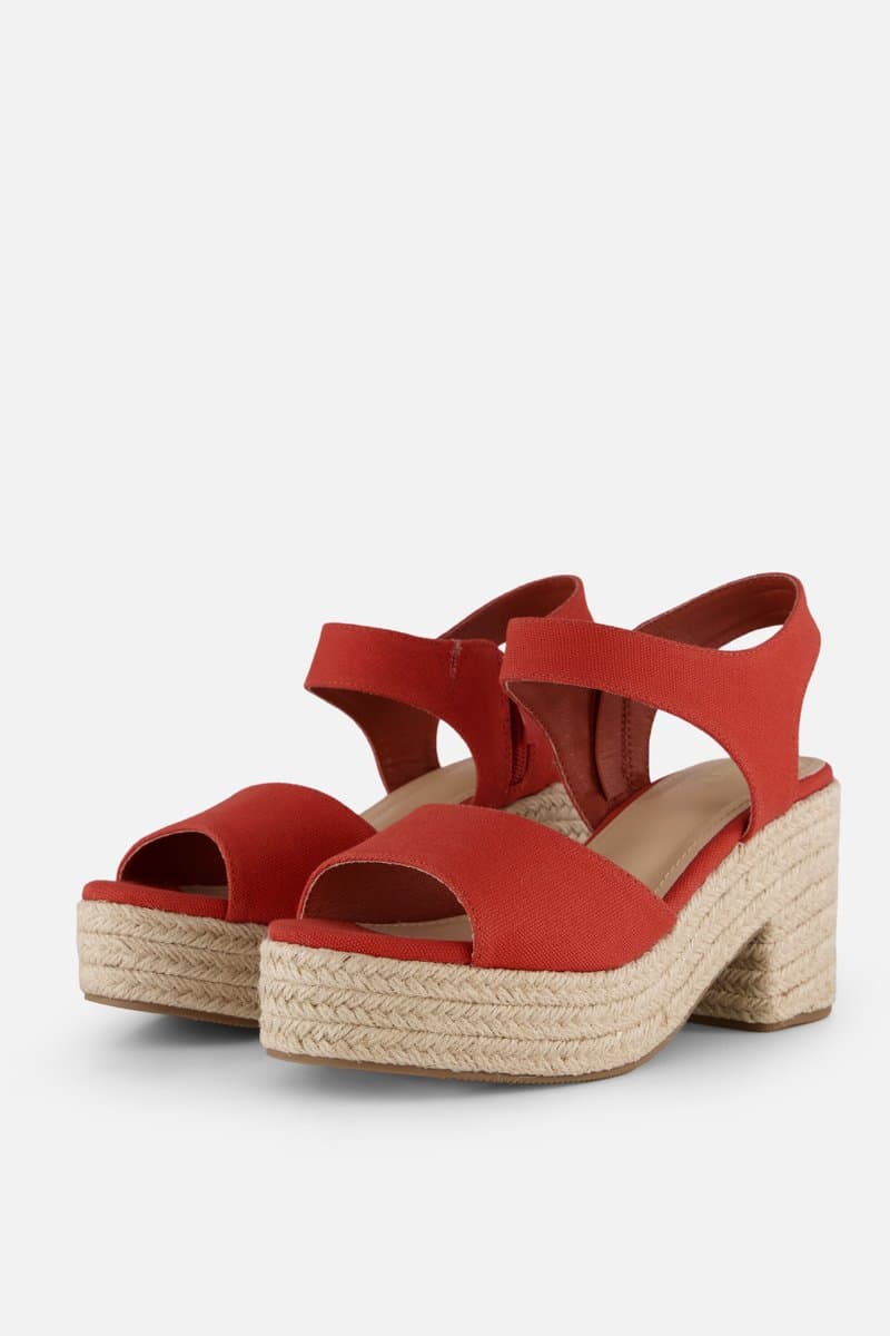 Cellini Sandalen rood Canvas - Maat 39