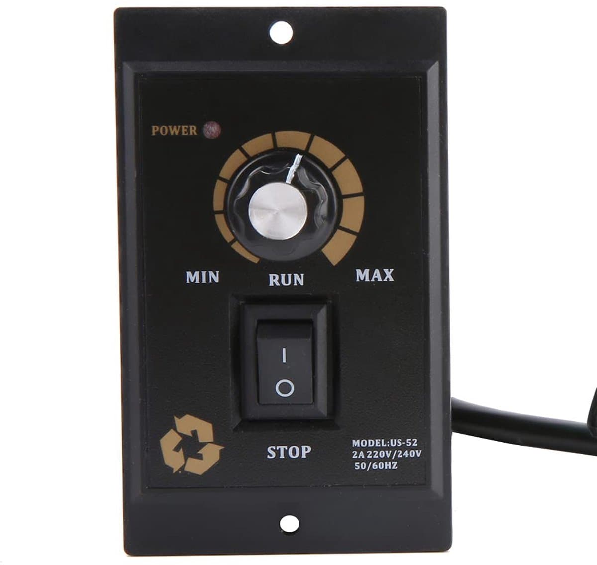 OmGoods - Dailygoody - Motorsnelheid Controller - Voltage Regulator - Stabiele Prestaties - 90-1400R/min - Geschikt voor AC220V - 50/60Hz - 300W/400W/500W