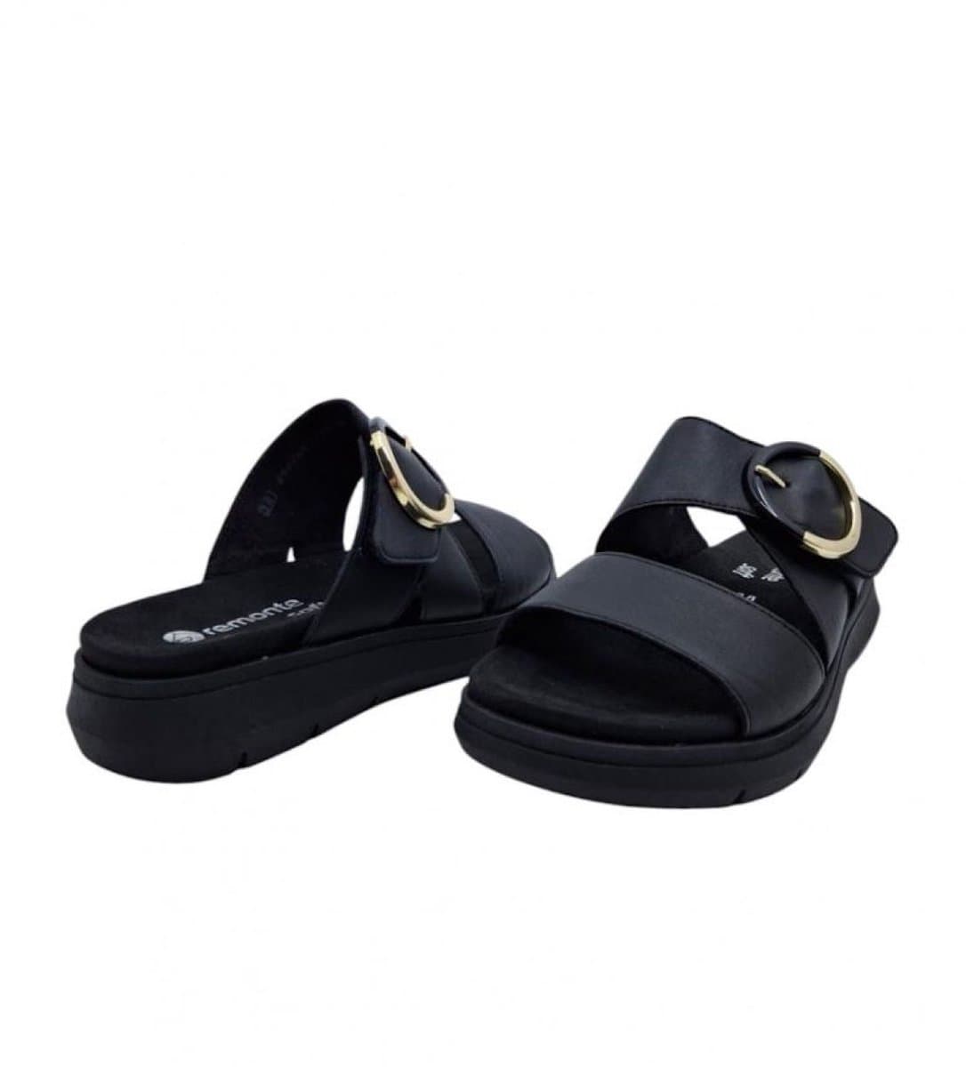 Remonte Slippers - Remonte black slipper