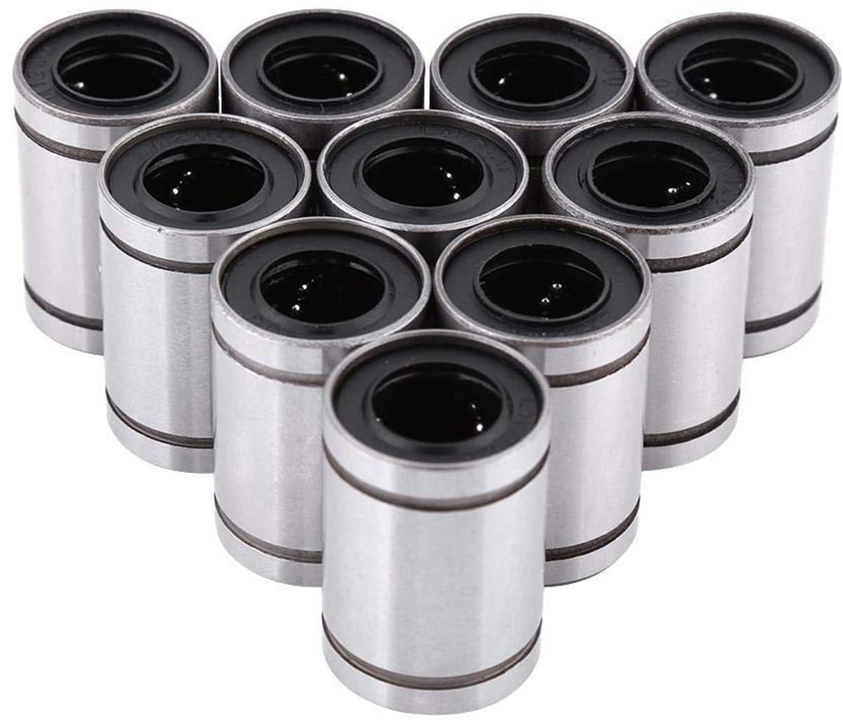 Dailygoods- Lineaire Lagers 10 Stuks - 12mm Kogelgelagerd - Dubbel Afgedicht - Geschikt voor 3D Printers - Langdurige Levensduur - Hoogwaardige Staal - Lager