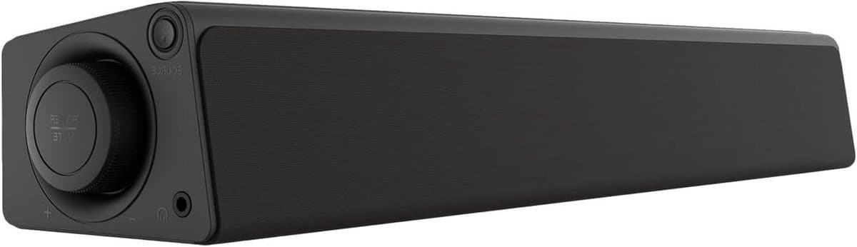 Compacte Soundbar - Onder monitor speaker - Verbeter geluid - Draadloos Bluetooth - 410 x 82 mm - Zwart