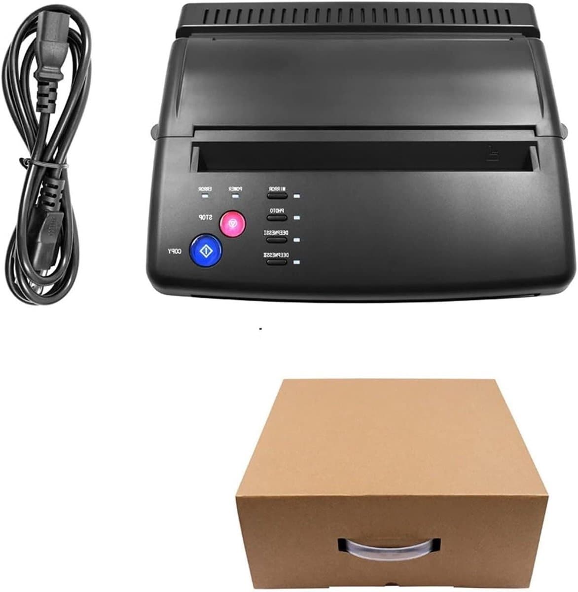 Tattoo Transfer Machine - Stencil Printer - Ontwerp Overbrengen - Snelle Afdruk Snelheid - A4 Formaat - Zwart