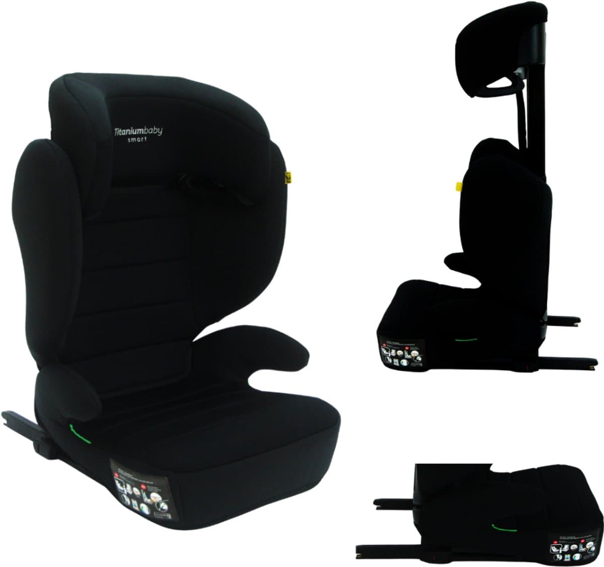Titanium Baby Smart Lucky I-Size Autostoel Isofix 100-150 cm – Verstelbare Hoofdsteun – Zitverhoger Functie – Groep 2/3