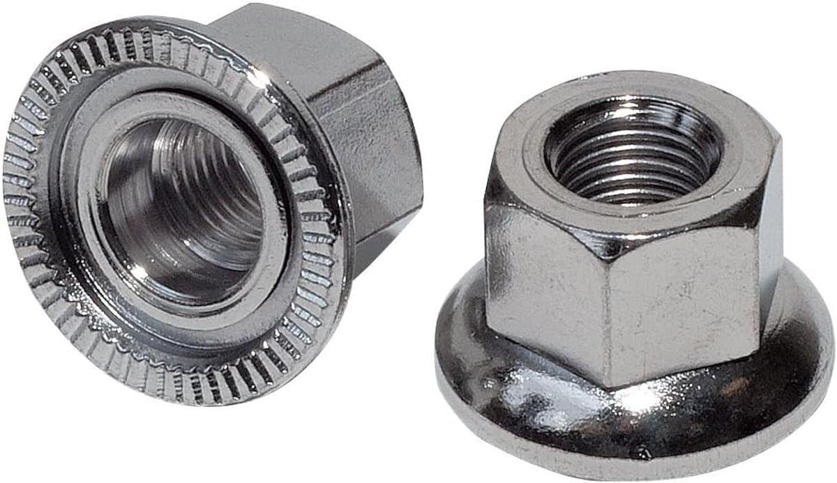 Track Moer - Spoor Moer - Fiets Reparatie - Hoogwaardig Metaal - 10 mm - Zilver