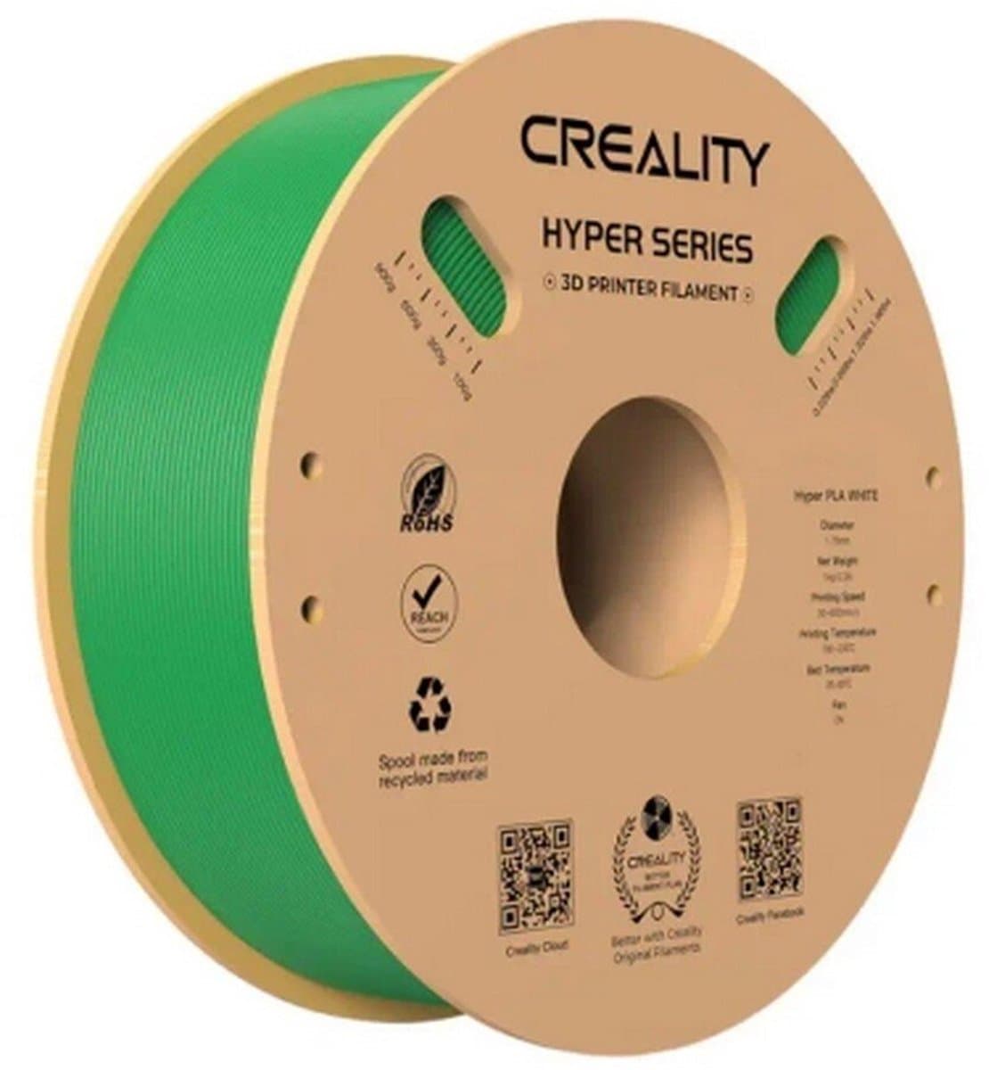 CREALITY PLA FILAMENT HYPER SPEED GROEN 1.75 MM 1 KG