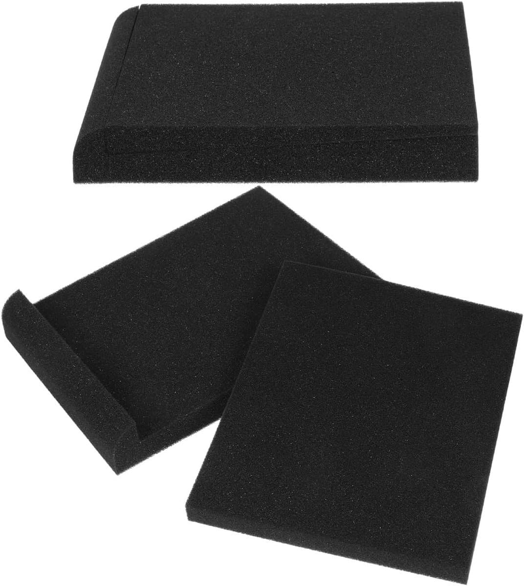 Speaker Isolatie Pads - Geluidsabsorberend Schuim - Studio Monitoren - Hoge Dichtheid Materiaal - 34x28x4.8cm - Zwart