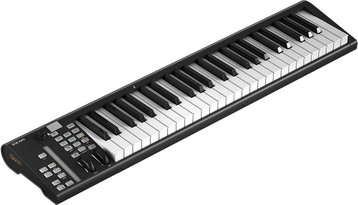 MIDI Keyboard Controller - Muziek Studio - Muziek Productie - 49 Aanslaggevoelige Toetsen - 84 x 7.2 x 19 cm