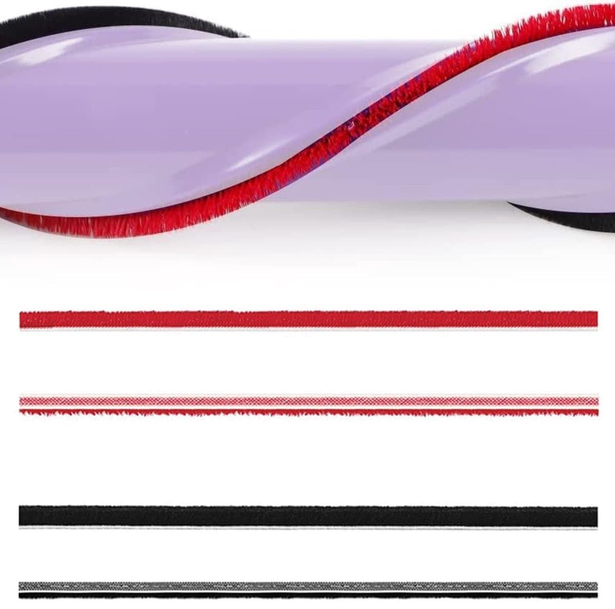 Allecto - Stofzuiger Onderdelen - Vervangbare Borstelstrips - Inclusief Schroevendraaier - Voor Dyson V7 V8 V10 V11 - 4 Stuks