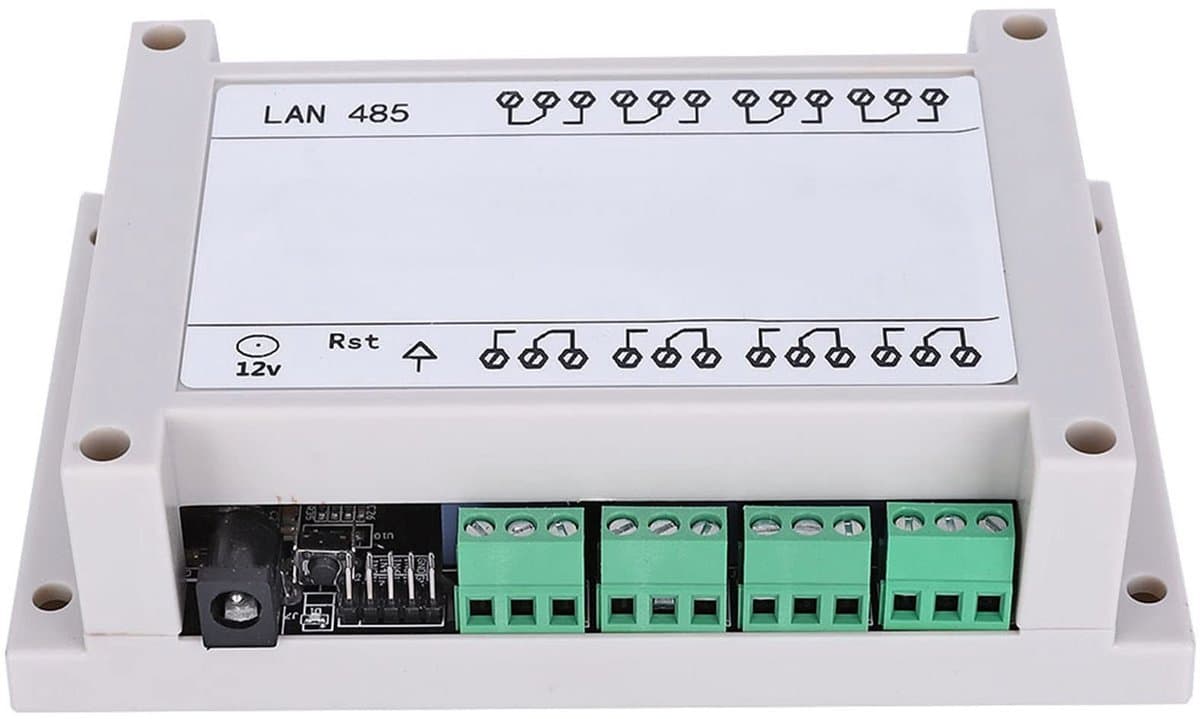 Allecto - Controller Module Relais - Ethernet relais board - Afstandsbediening - Wit - 8 kanalen relais module - Netwerk web server - Geschikt voor...