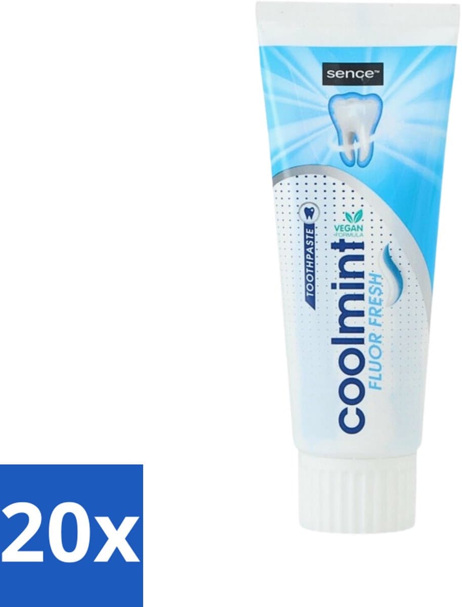 Sence - Freshmint - Tandpasta - Met Fluor - 75 ml - Bulkverpakking - 20 stuks