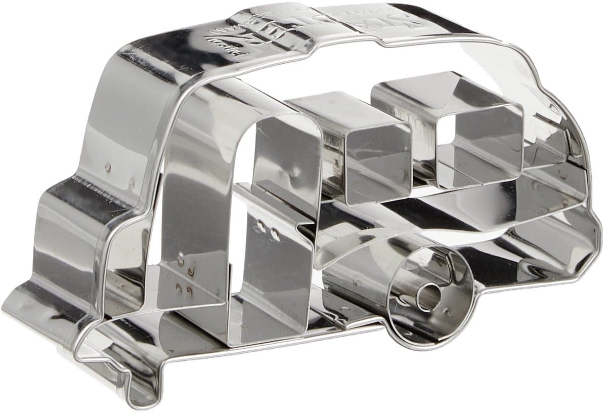 Staedter Caravan Shape Cookie Cutter, roestvrij staal, Zilver, 8 x 30 x 30 cm