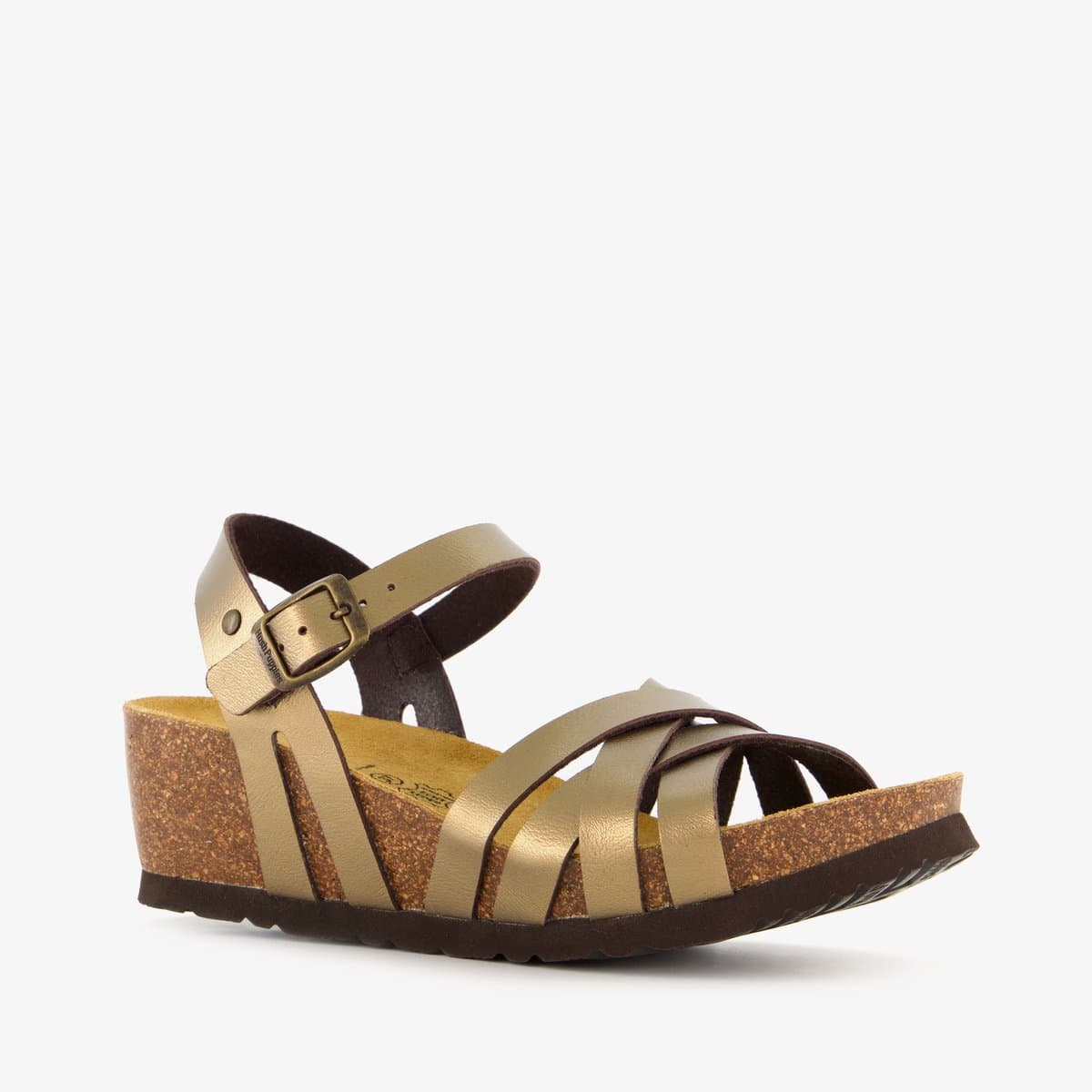 Hush Puppies dames bio sleehak sandalen brons - Brons - Maat 39