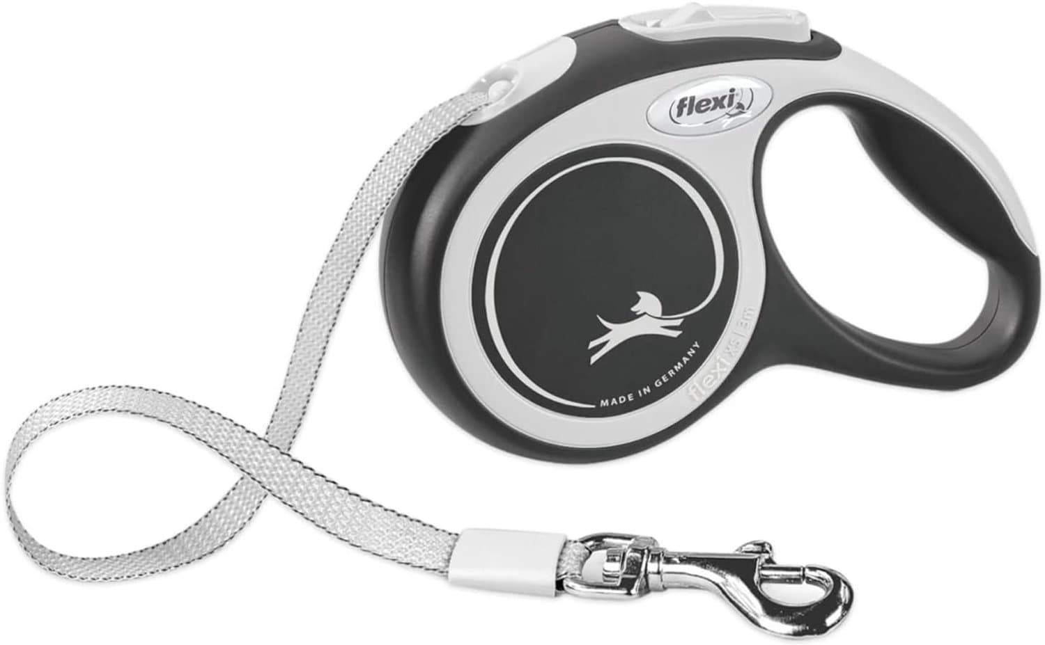 Flexi New Comfort Intrekbare Hondenhalsband (3m) Extra Klein Grijs