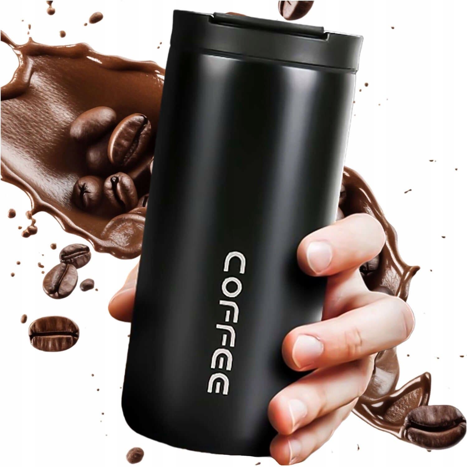 Thermos Mok 400ml - RVS, Lekvrij, Warm & Koud, Ideaal voor Koffie & Thee