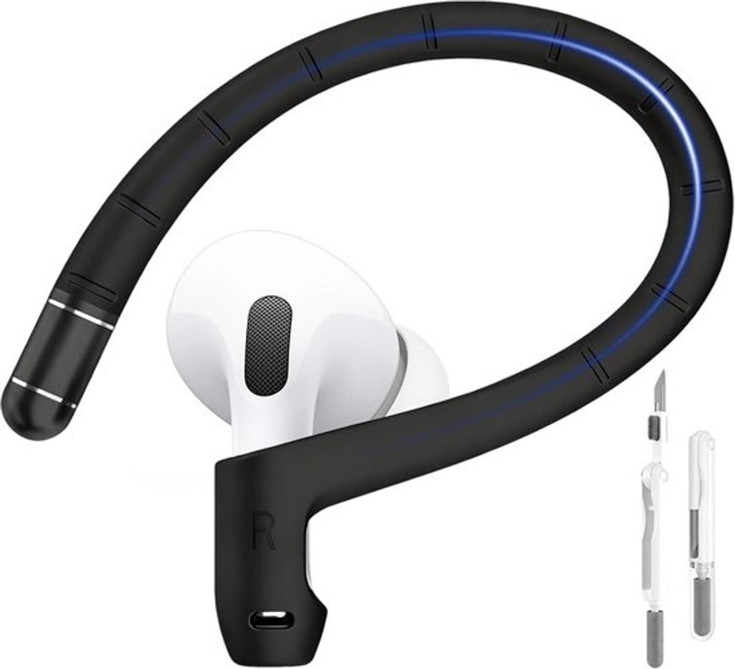 Sportoorhaakjes voor AirPods Pro 2 & 3 - Antiverlies-oortips met titanium binnenwerk voor een stevige pasvorm