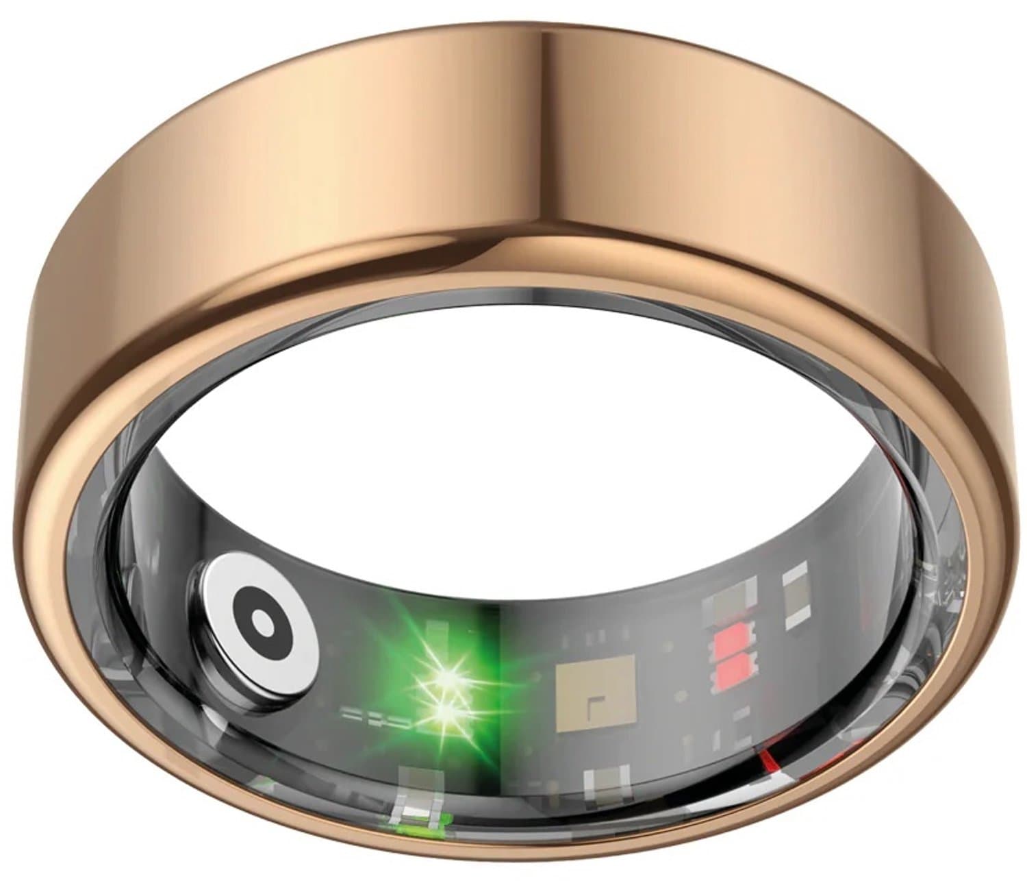 NOLATR Slimme Ring met Stappenteller, Activiteitstracker & Hartslagmeter – Zonder Abonnement & Nederlandse App – Rose Goud – Maat 9