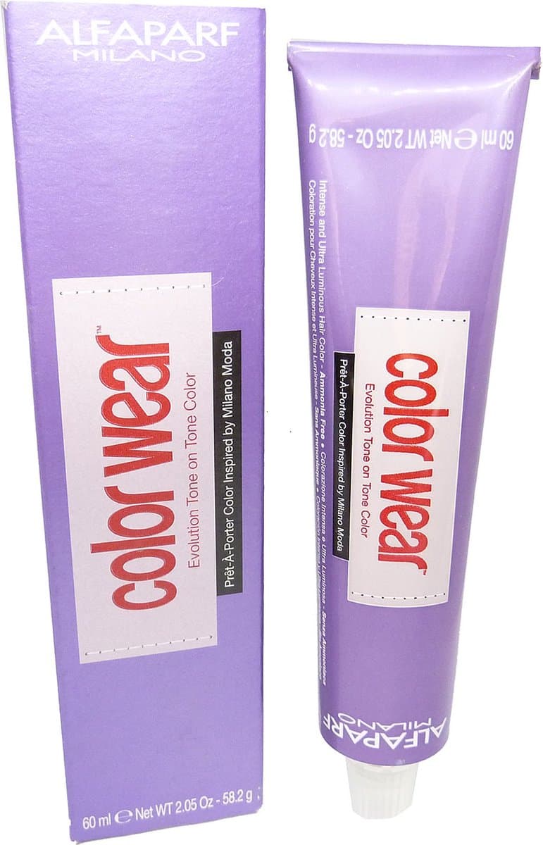 Alfaparf Color Wear Tone on Tone Crème haarkleurtint zonder ammoniak 60ml - 08 Light Natural Blonde / Hellblond