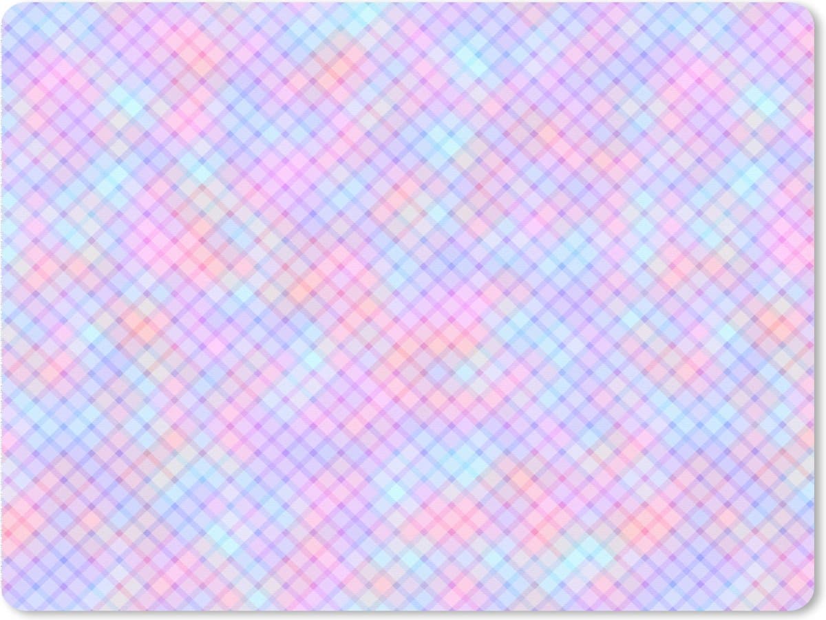 Muismat XXL 80x60 cm - Bureau onderlegger - Bureau mat Design - Geometrie - Roze - Bureaumat - Gaming mousepad xl - Bureaulegger groot - Computer deskmat