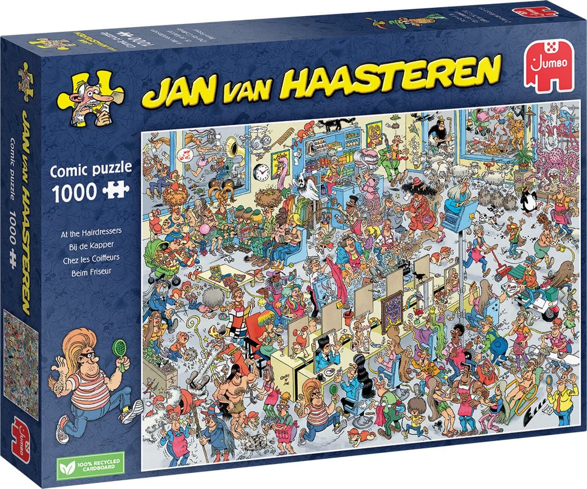 Jan van Haasteren - Bij de kapper - 1000 stukjes - Legpuzzel