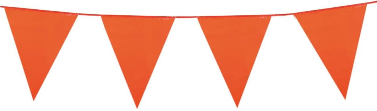 Vlaggenlijn 10mtr oranje 20x30cm