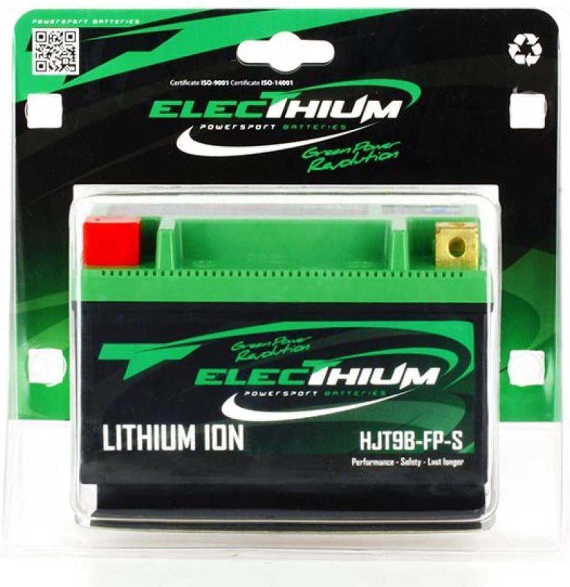 accu lithium electhium voor scooter yamaha 125 ypr x-max abs 2014 t/m 2017 yt9b-bs / hjt9b-fp-s / 12,8v 3ah nieuw