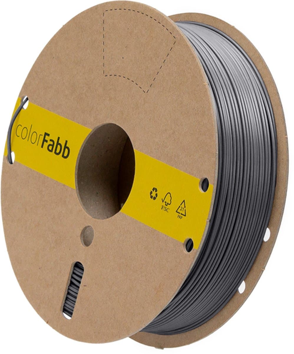 colorFabb Lw-pla-ht Donkergrijs 3D-printerfilament - 1,75 mm - 750 g - Lichtgewicht materiaal - Ideaal voor RC-vliegtuigen - Matte afwerking