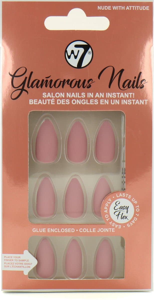 W7 Glamorous Nails - Nude With Attitude
