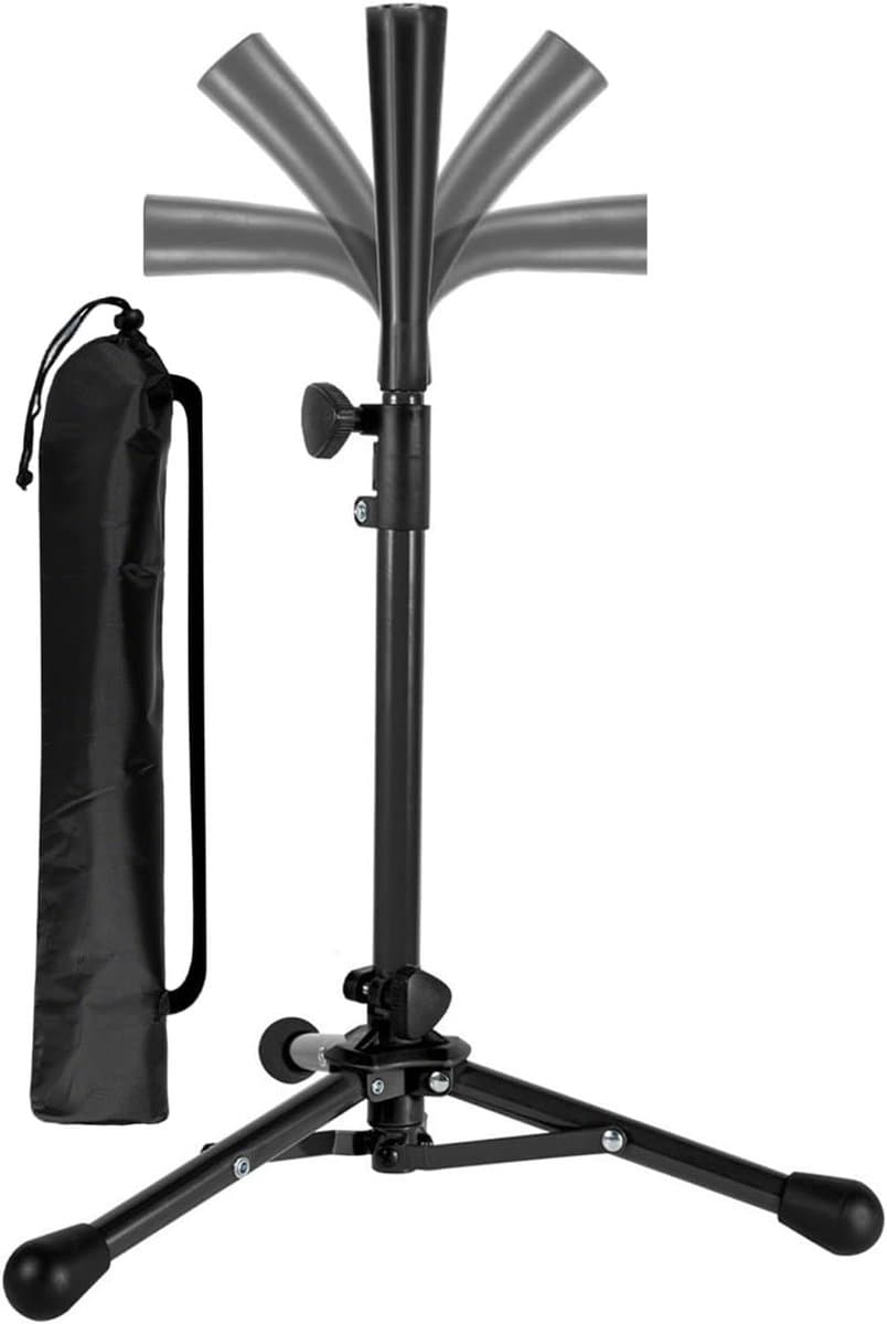 Honkbal Tee - Softbal Tee Slag Tee - Slagtraining Oefenen - Verstelbare Hoogte - 2087-790 cm - Zwart