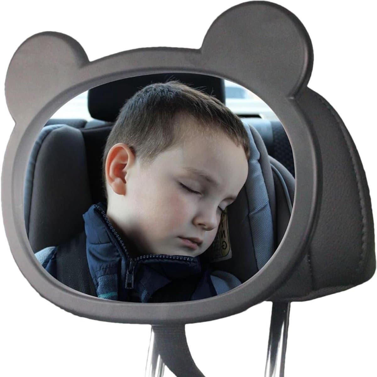 Baby Autospiegel - Baby Monitor Spiegel - Veilig Rijden - 360 Graden Draaibaar - 21 x 17 cm - Cartoon