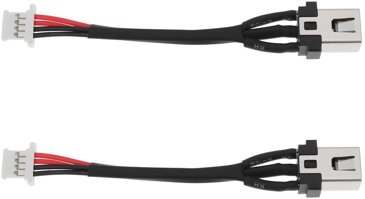 2x 4Pin Laptop Power DC Connector voor Lenovo ThinkPad T480 - Compatibel, Hoogwaardige Kwaliteit, Betrouwbare Voeding