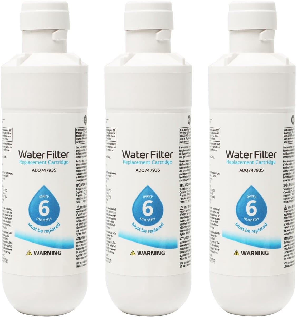 Dailygoods- Waterfilter - Universale Externe Waterfilter - Compatibel met Kenmore9980 - Vervangen in Minuten - 3 Stuks - Voor Schoner Water - Koelkastfilter