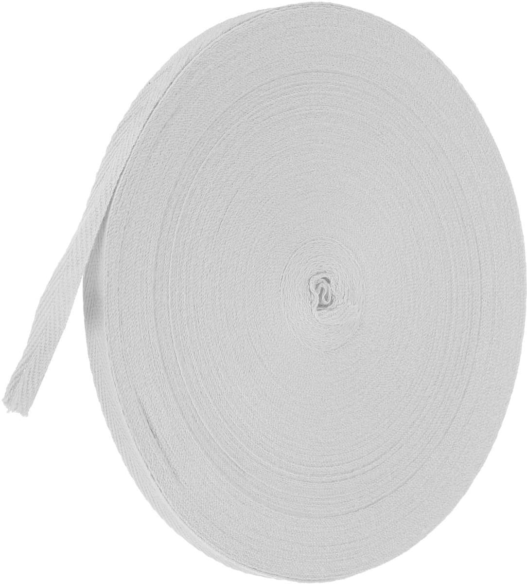 Dailygoods- Keperstof Tape 10 mm - 50 Meter - Biaisband - Katoenen Singelband - Naaien/Verpakken - Duurzaam Katoen